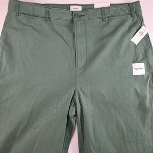Old Navy Womens Green High Rise Khaki Size 16